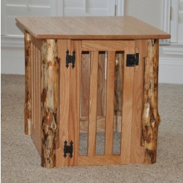 Log Crate End Table
